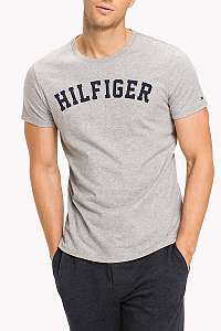Tommy Hilfiger sivé pánske tričko SS Tee Logo