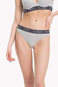 Tommy Hilfiger sivé tangá Brazilian