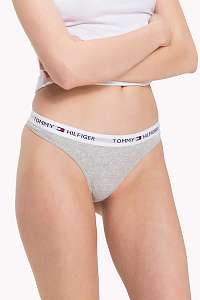 Tommy Hilfiger sivé tangá Thong Iconic