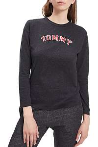 Tommy Hilfiger sivé tričko CN TEE LS