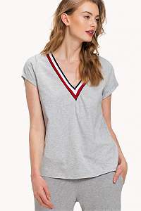 Tommy Hilfiger svetlo sivé tričko VN TEE SS