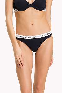 Tommy Hilfiger tmavo modré tangá Thong Iconic - L