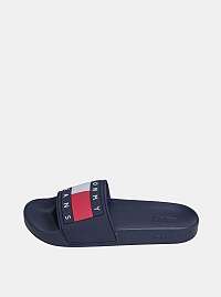 Tommy Hilfiger tmavomodré dámske šľapky