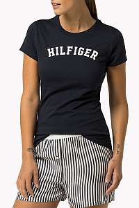Tommy Hilfiger tmavomodré tričko Tee Print