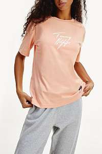 Tommy Hilfiger tričko SS Logo Tee Papaya Punch 