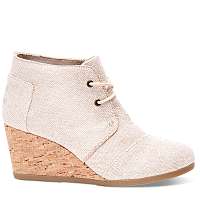 Toms béžové topánky Natural Metallic Linen