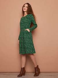 Tranquillo zelené šaty so vzormi
