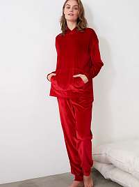 Trendyol červené dámske pyžamo