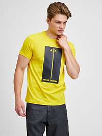 Tričká s krátkym rukávom pre mužov Armani Exchange - žltá