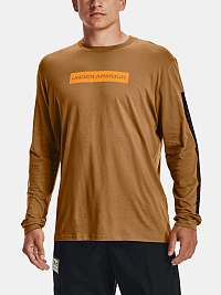 Tričko Under Armour 21230 SWERVE LS - hnedé