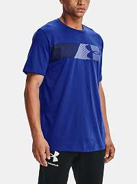 Tričko Under Armour FAST LEFT CHEST 2.0 SS - modré