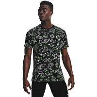 Tričko Under Armour Run Ur Face Off Print SS-BLK