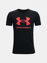 Tričko Under Armour Sportstyle Logo SS čierna