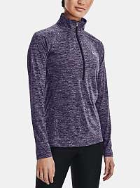 Tričko Under Armour Tech 1/2 Zips - Twist - fialová