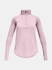 Tričko Under Armour Tech Graphic Half Zip - ružové