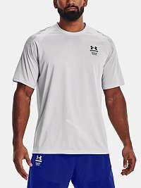 Tričko Under Armour UA Armourprint SS - šedá