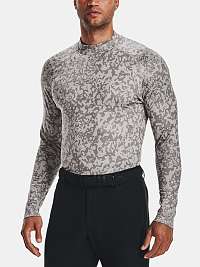 Tričko Under Armour UA CGI LS AOP Golf Mock - šedá