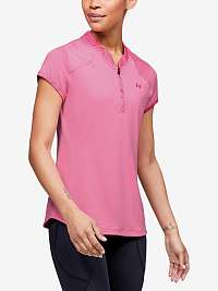 Tričko Under Armour UA Zinger Zip Polo - ružová