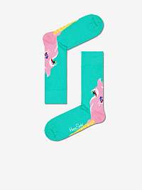 Tyrkysové vzorované ponožky Happy Socks Surfs Up