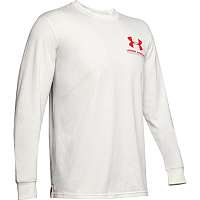 UA PERFORMANCE ORIGINATORS LS TEE-WHT