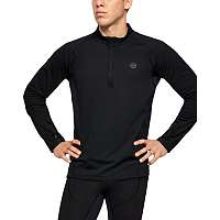 UA RUSH RUN ColdGear HALF ZIP-BLK