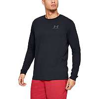 UA SPORTSTYLE LEFT CHEST LS-BLK