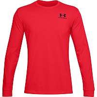 UA SPORTSTYLE LEFT CHEST LS-RED
