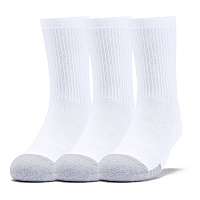 UA Youth HeatGear Crew-WHT