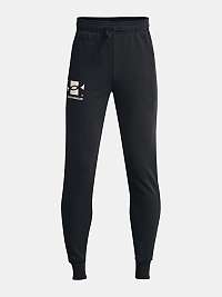 Under Armour RIVAL TERRY PANTS - čierne