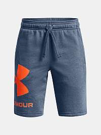 Under Armour UA RIVAL FLEECE LOGO SHORTS - modré