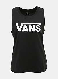 Vans čierne dámske tielko s bielym logom