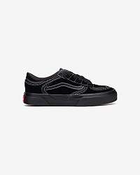 Vans čierne kožené tenisky Rowley Classic