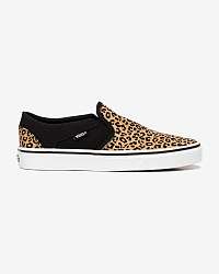 Vans hnedé slip on Asher Leopard