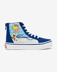 Vans modré kožené tenisky SpongeBob Sk8-Hi Zip