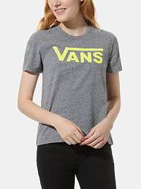 Vans sivé dámske tričko s farebným logom