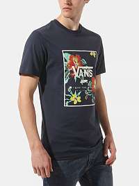 Vans tmavomodré pánske tričko s potlačou