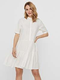 Vero Moda biele košeľové šaty Delta