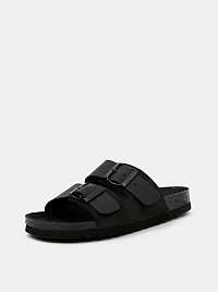 Vero Moda čierne kožené šľapky Carla