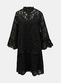 Vero Moda čierne šaty Aurelia s čipkou