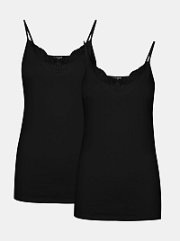 Vero Moda čierny 2 pack tielok Inge