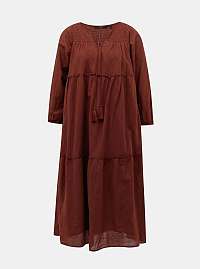 Vero Moda hnedé maxi šaty Ollie