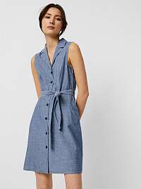 Vero Moda modré košeľové šaty Sandy