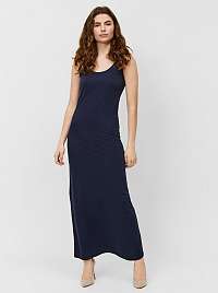 Vero Moda modré maxi basic šaty Nanna