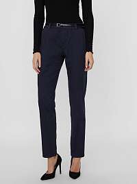 Vero Moda modré nohavice Flash s opaskom