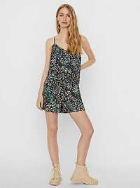 Vero Moda modrý top Hannah s kvetinovým motívom