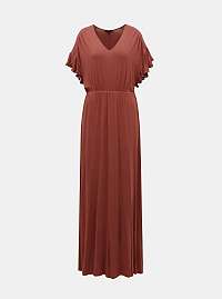 Vero Moda oranžové maxi šaty Donna