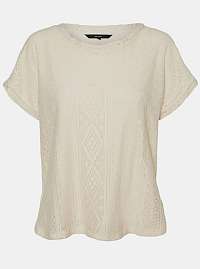 Vero Moda smotanové/krémové tričko