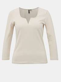 Vero Moda smotanové/krémové tričko Nelly