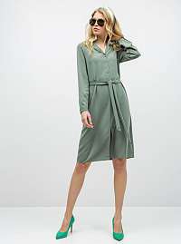 Vero Moda zelené košeľové šaty Camila