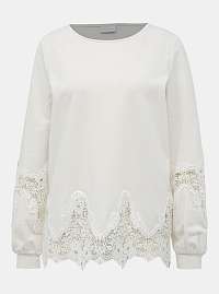 Vila biele mikina Lace